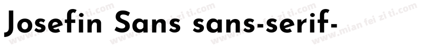 Josefin Sans sans-serif字体转换